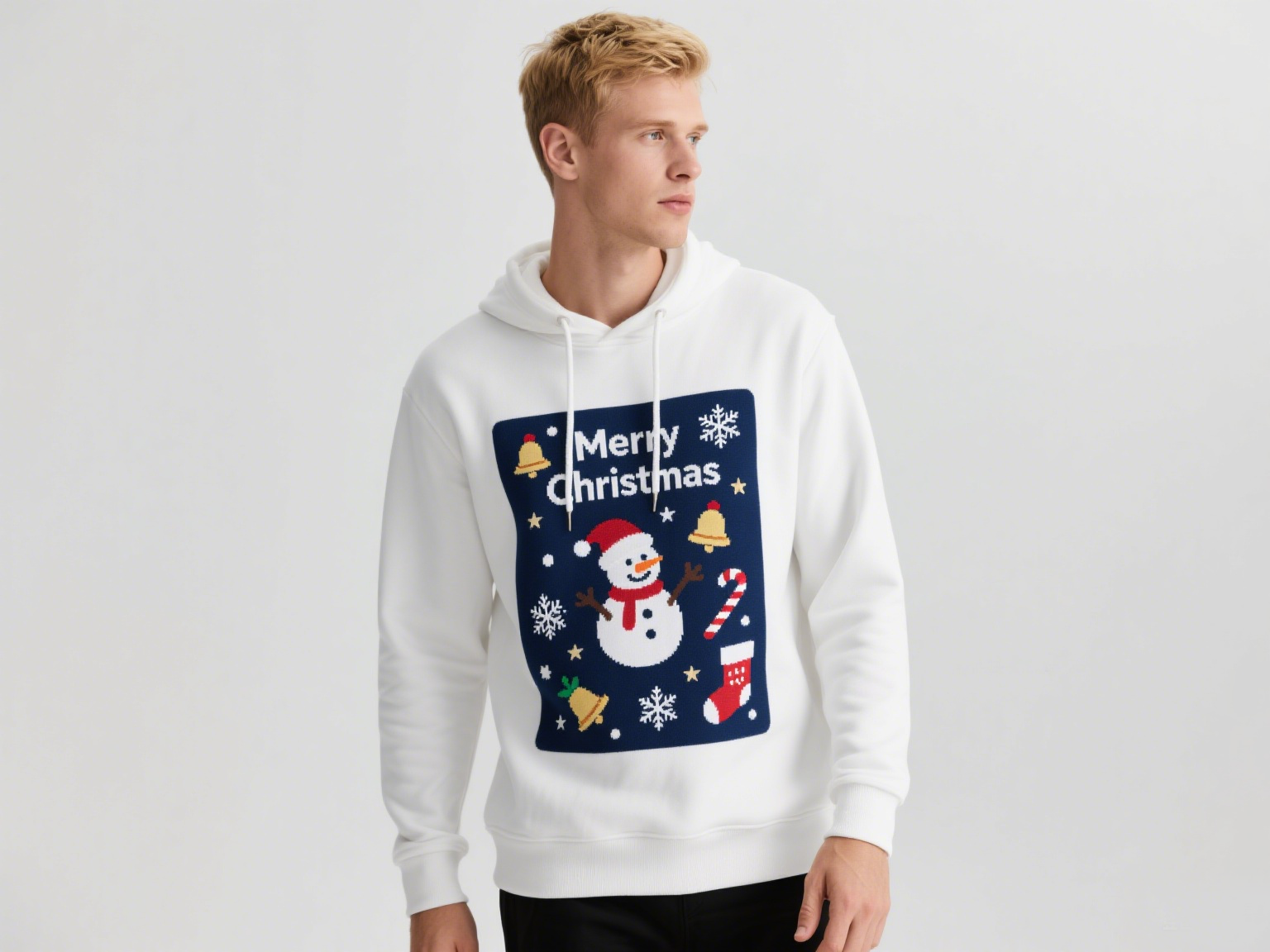 Top Quality Custom Christmas Design Fleece Sublimation Sweatshirts Men‘s 100% Polyester Hoodies