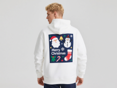Top Quality Custom Christmas Design Fleece Sublimation Sweatshirts Men‘s 100% Polyester Hoodies