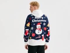 Customized Sweatshirts Hoodies Merry Christmas Custom Hoodies Sublimation Print Polyester Pullover Hoodie