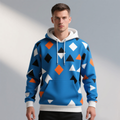 Premium Quality Pullover Oversized Sublimation Hoodies 100% Polyester Sweatshirts Custom Hoodies for Men