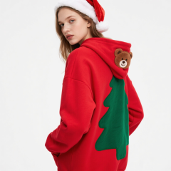 New Product Promotion Christmas Pattern Fall Warm Plus Size Print Hoodie for Women