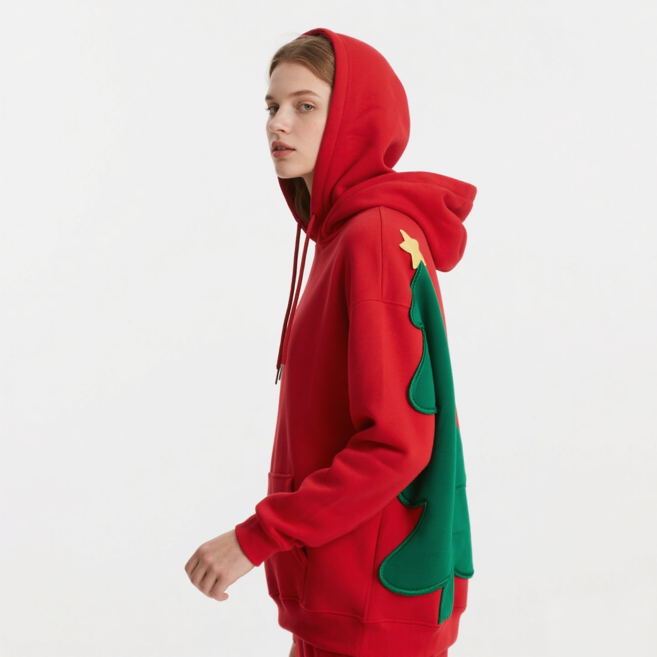 New Product Promotion Christmas Pattern Fall Warm Plus Size Print Hoodie for Women