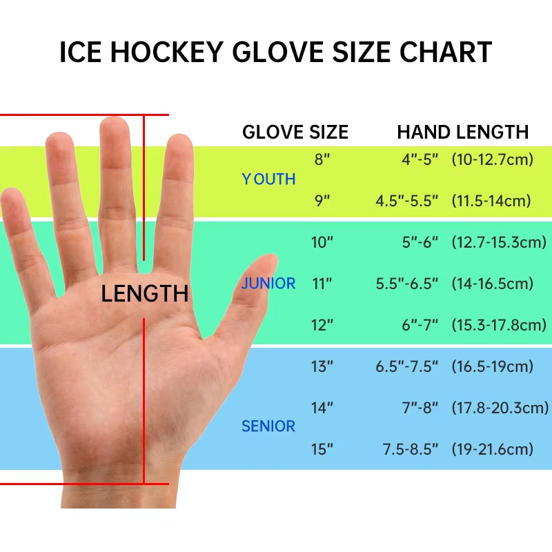 Factory Direct Sale Durable Safety Hockey Equipment Protective Gear Ice Hockey Gloves