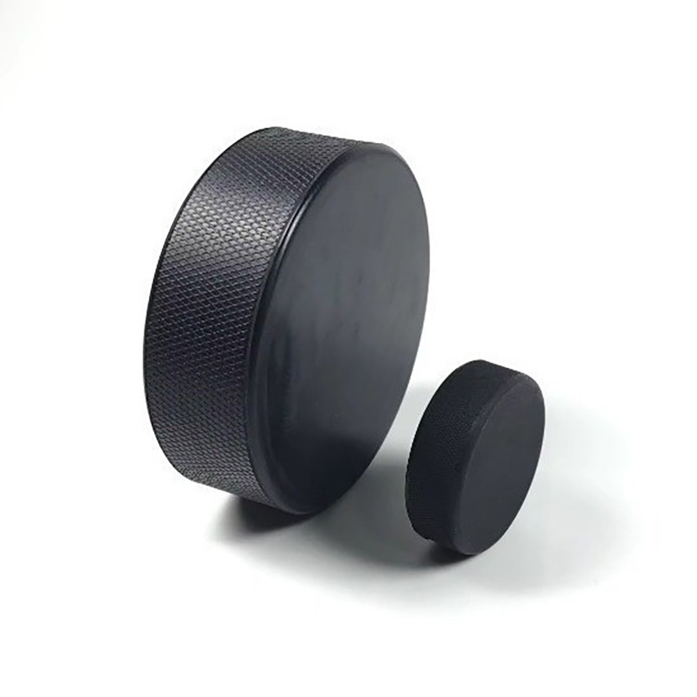 Custom Logo Printed Black Ice Hockey Pucks Anti-Stress Bulk Standard Rubber Pucks for Sale