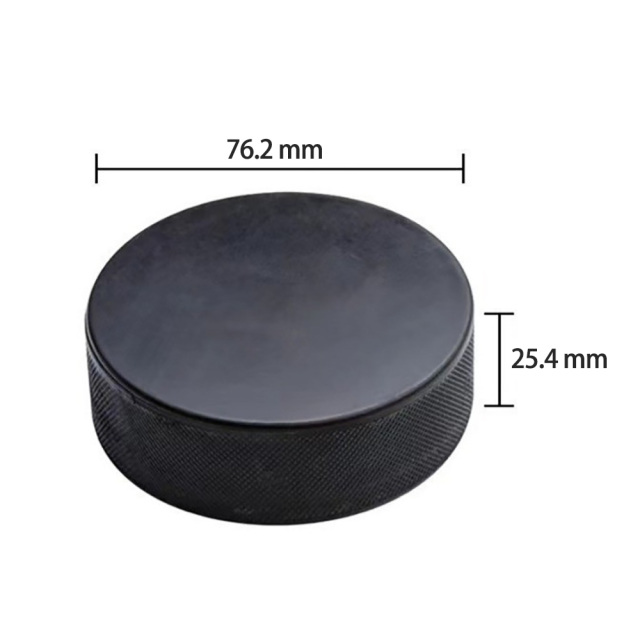 Custom Logo Printed Black Ice Hockey Pucks Anti-Stress Bulk Standard Rubber Pucks for Sale