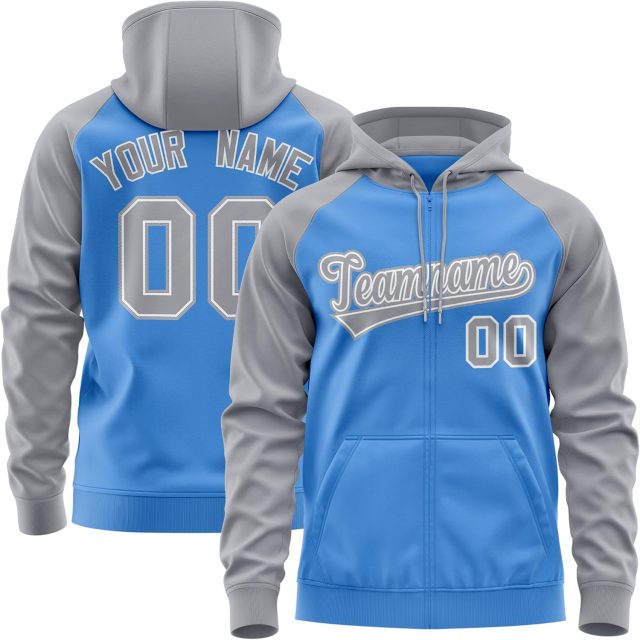 Custom Full Zipper Sublimated Hoodies Sports Zip up Fleece Hoodie Men Women and Youth Custom Hoodies