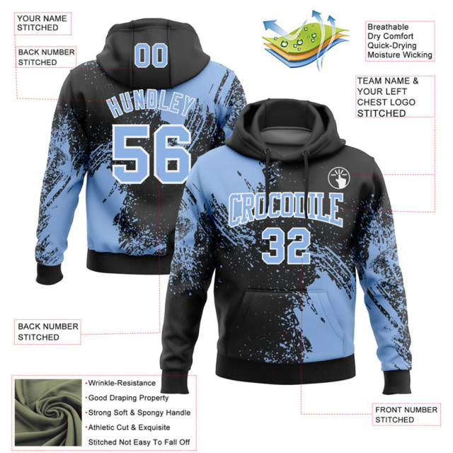 Unisex Eco-Friendly Ice Hockey Hoodie with Custom Logo Placement for Outdoor Sports and Fans Enjoy Bulk Discounts!