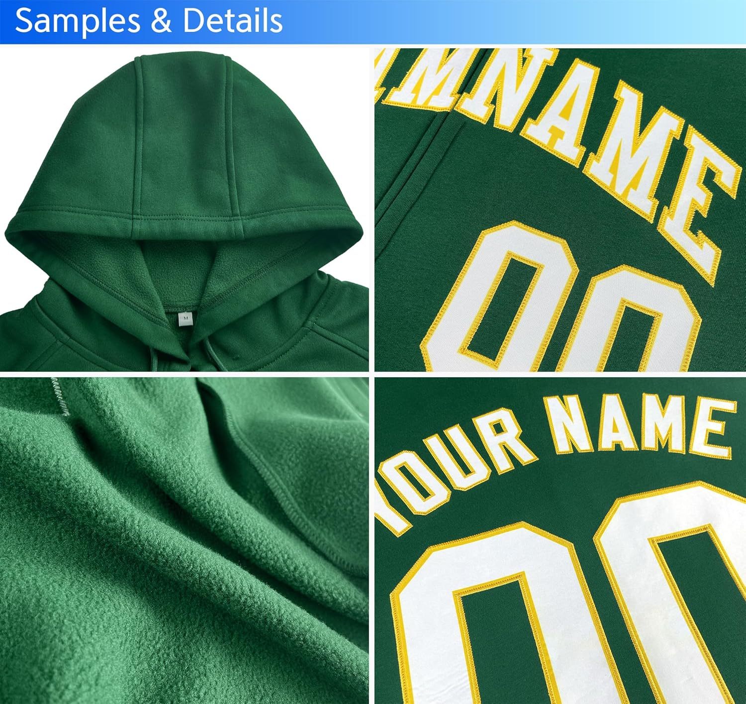 Custom Full Zipper Sublimated Hoodies Sports Zip up Fleece Hoodie Men Women and Youth Custom Hoodies