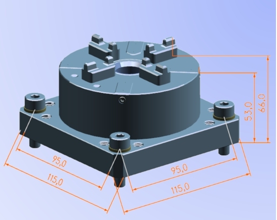 Pneumatic chuck 100