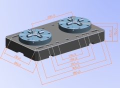 Two benchmarks pneumatic chuck