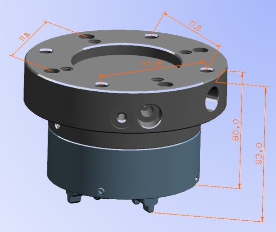 EDM pneumatic chuck