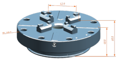 P Tooth130 pneumatic chuck