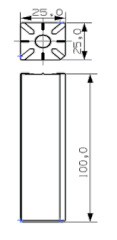 Embossed bar100