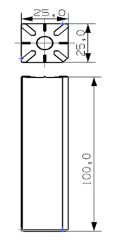 Embossed bar100