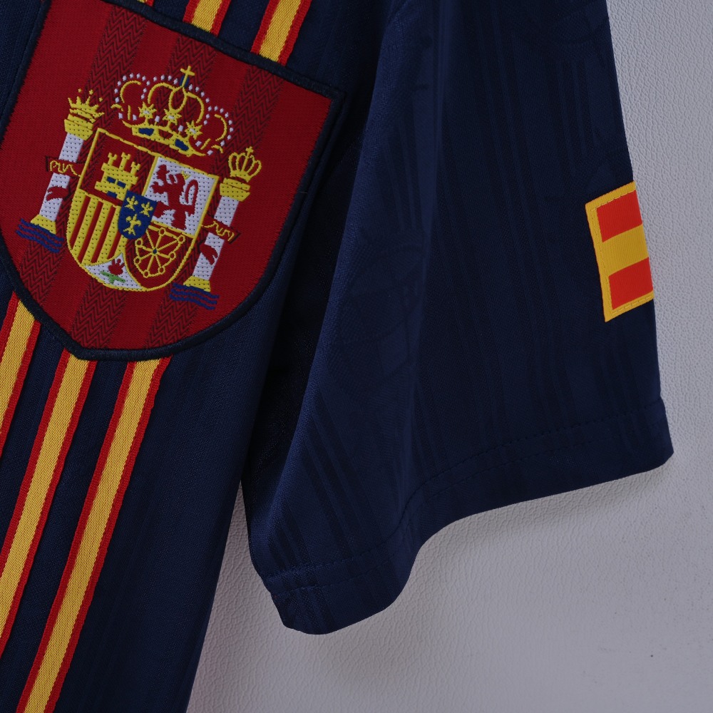 1996 Spain Home Retro Football Shirt