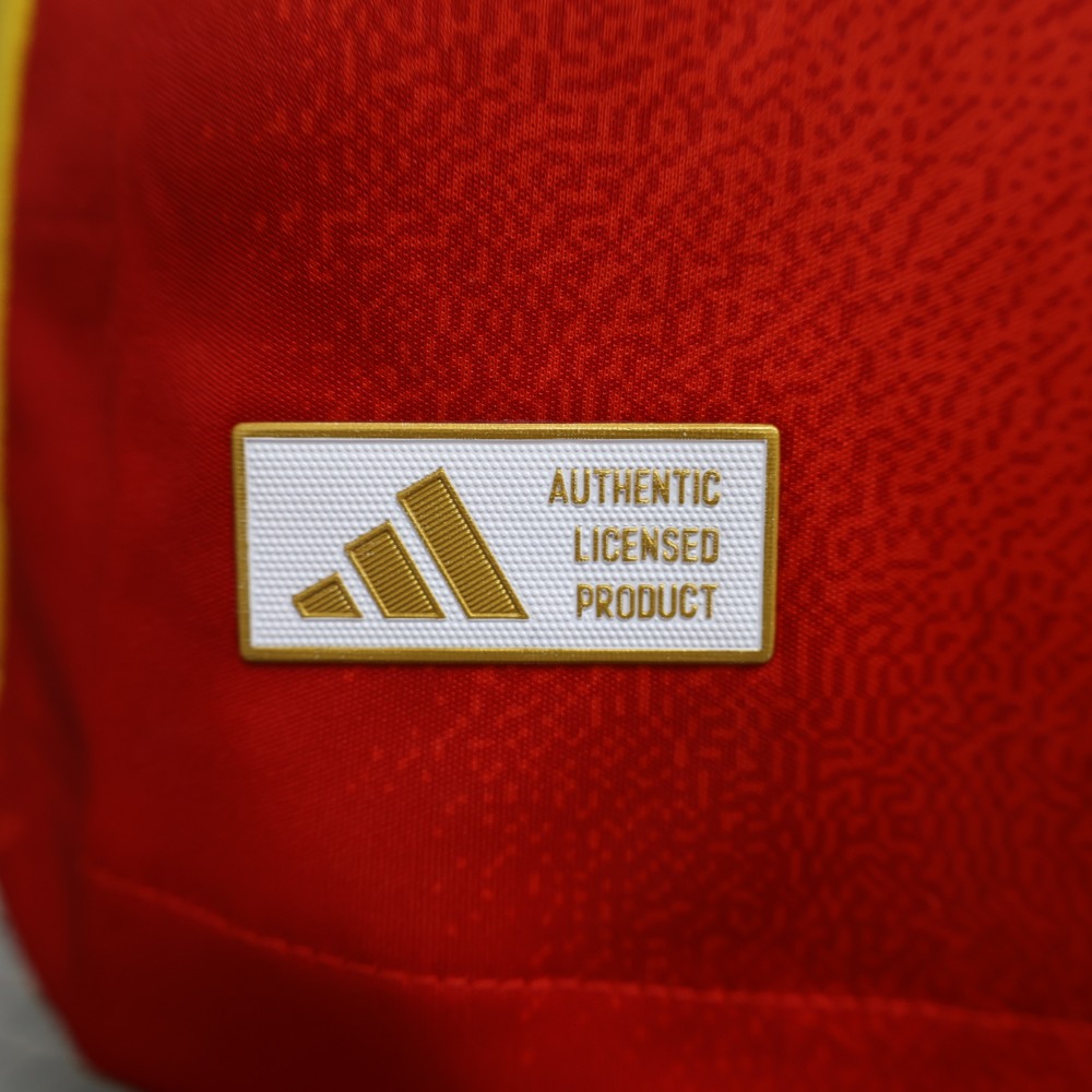 2024 Spain Home Long Sleeve Football Shirt (Player Edition)