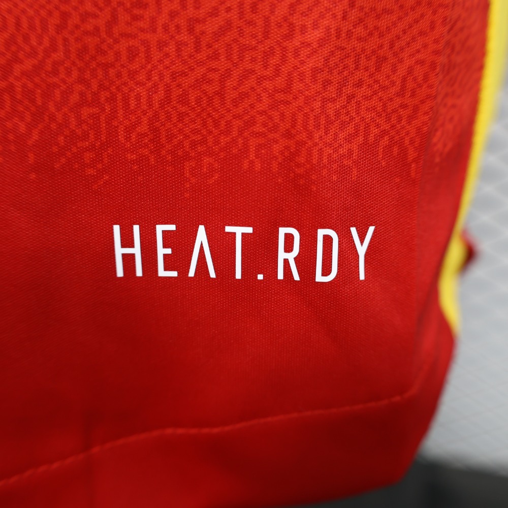 2024 Spain Home Long Sleeve Football Shirt (Player Edition)