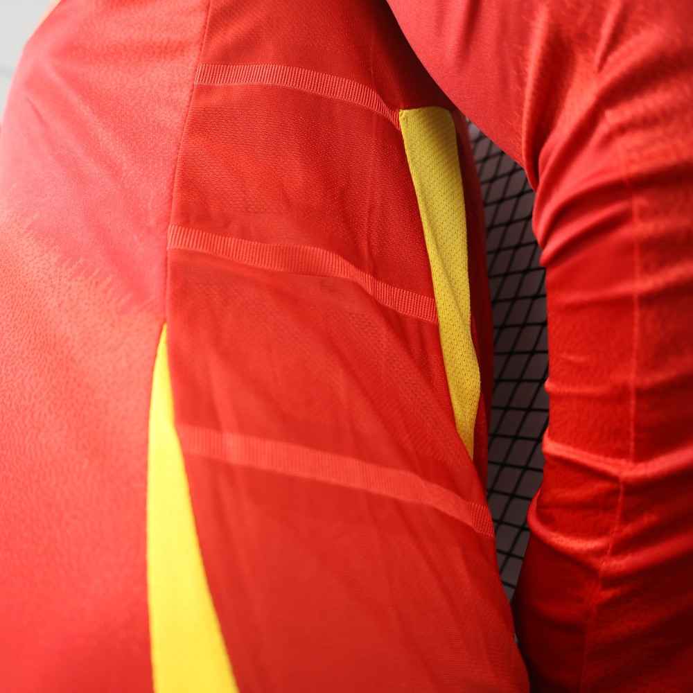 2024 Spain Home Long Sleeve Football Shirt (Player Edition)