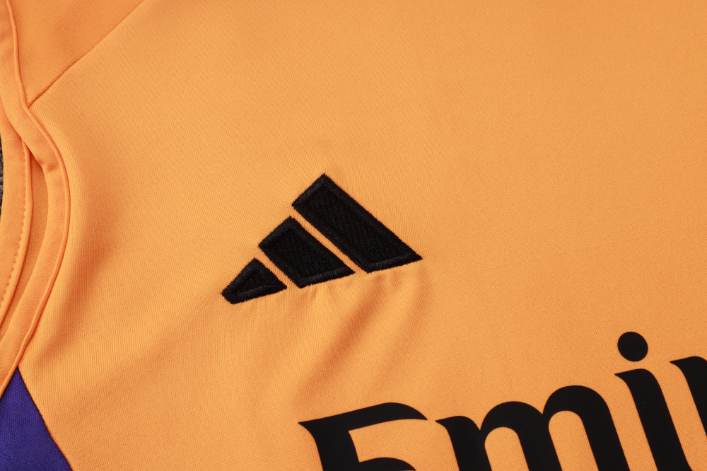 2024/2025 Real Madrid orange adult vest training suit (Adult Kit)