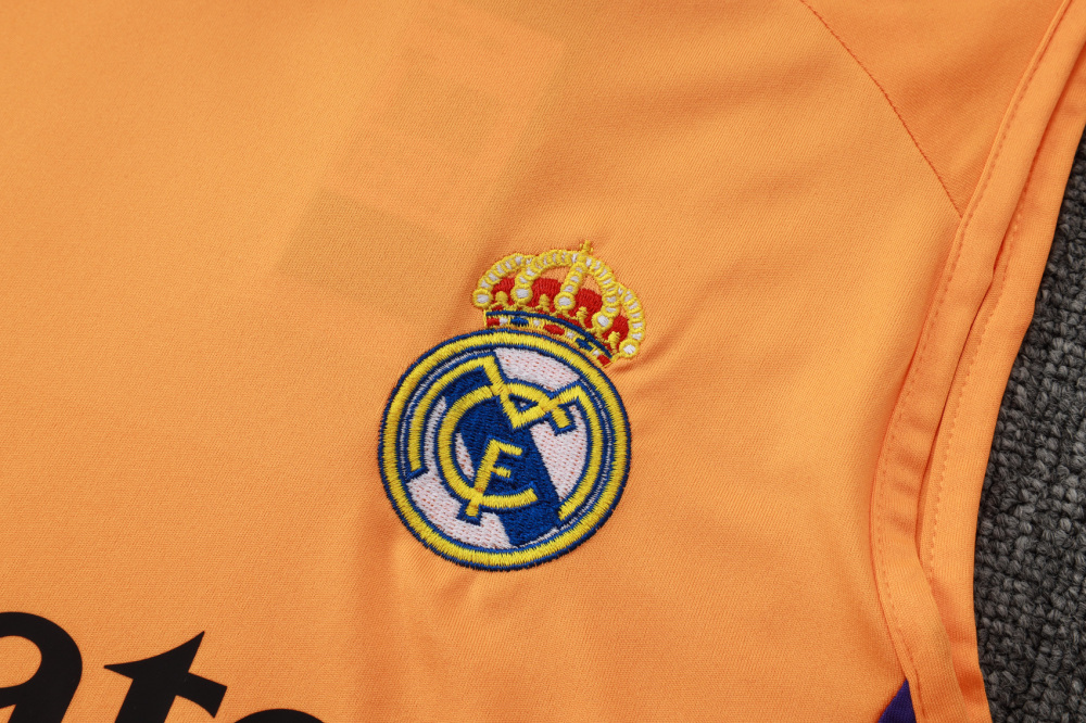 2024/2025 Real Madrid orange adult vest training suit (Adult Kit)