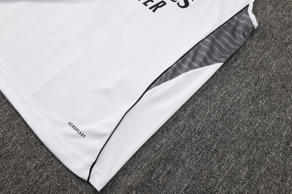 2024/2025 Real Madrid white adult vest training suit (Adult Kit)