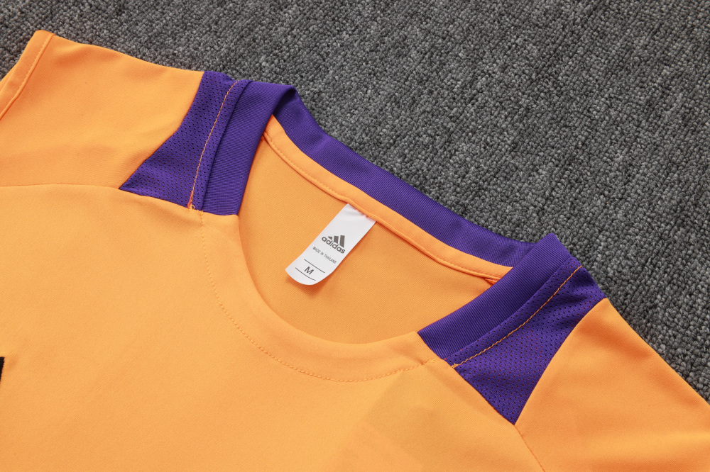 2024/2025 Real Madrid orange adult vest training suit (Adult Kit)