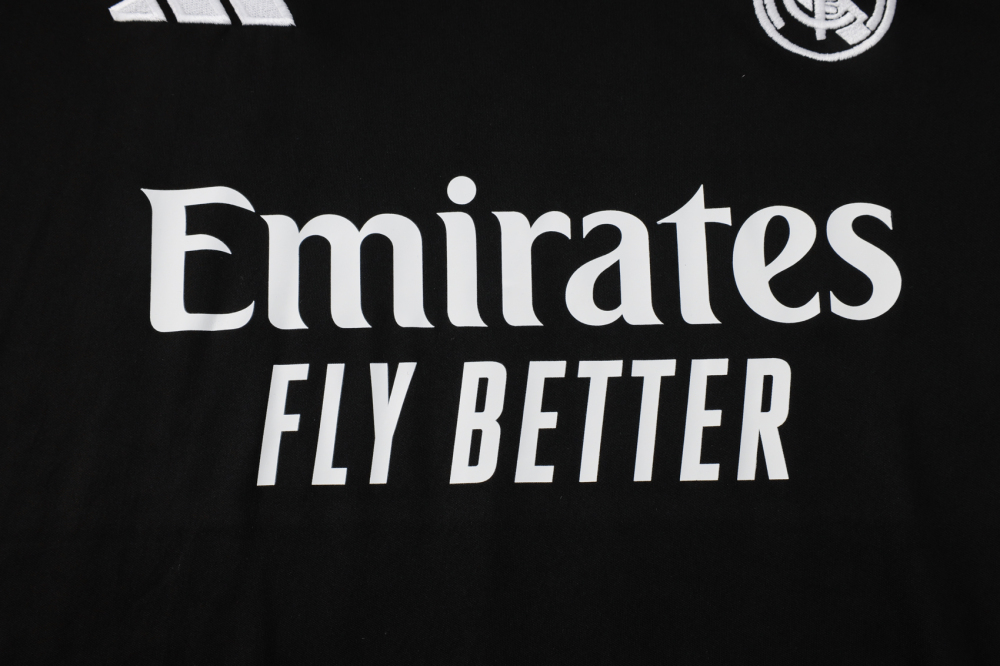 2025/2026 Real Madrid black adult vest training suit (Adult Kit)