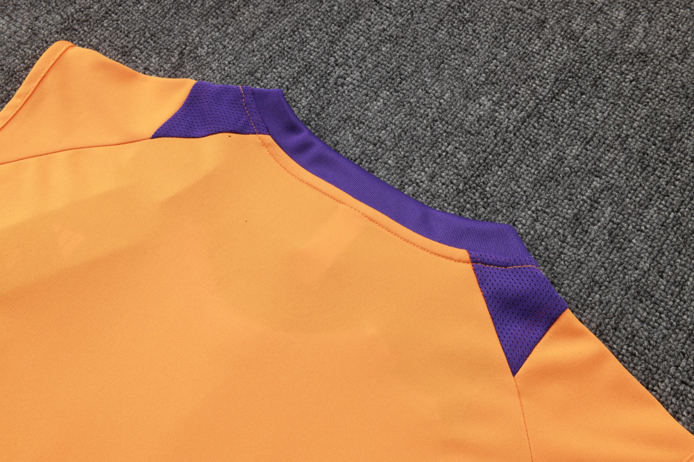 2024/2025 Real Madrid orange adult vest training suit (Adult Kit)