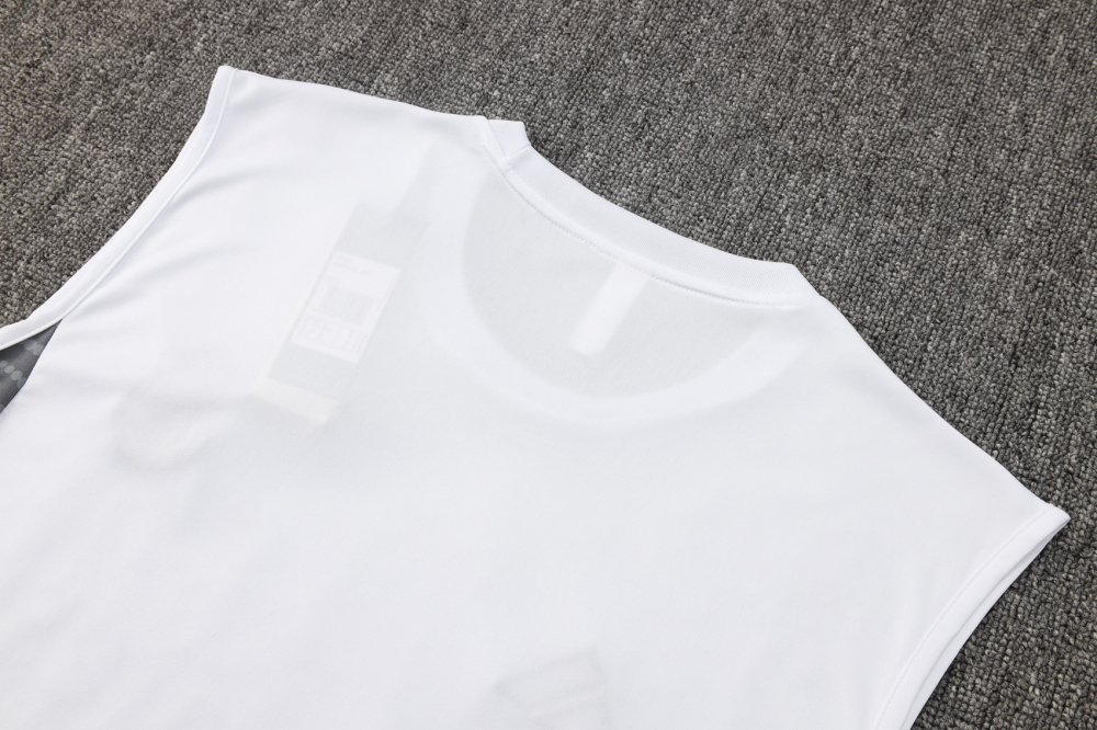 2024/2025 Real Madrid white adult vest training suit (Adult Kit)