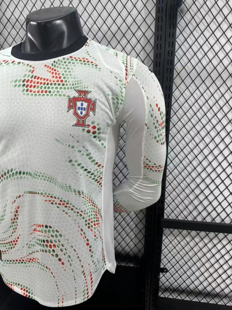 2025/2026 Portugal Away Long Sleeve Football Jersey (Player Version)