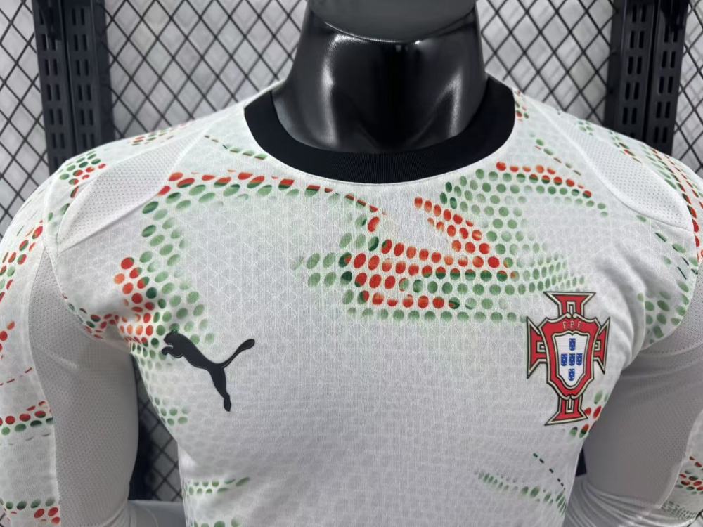 2025/2026 Portugal Away Long Sleeve Football Jersey (Player Version)