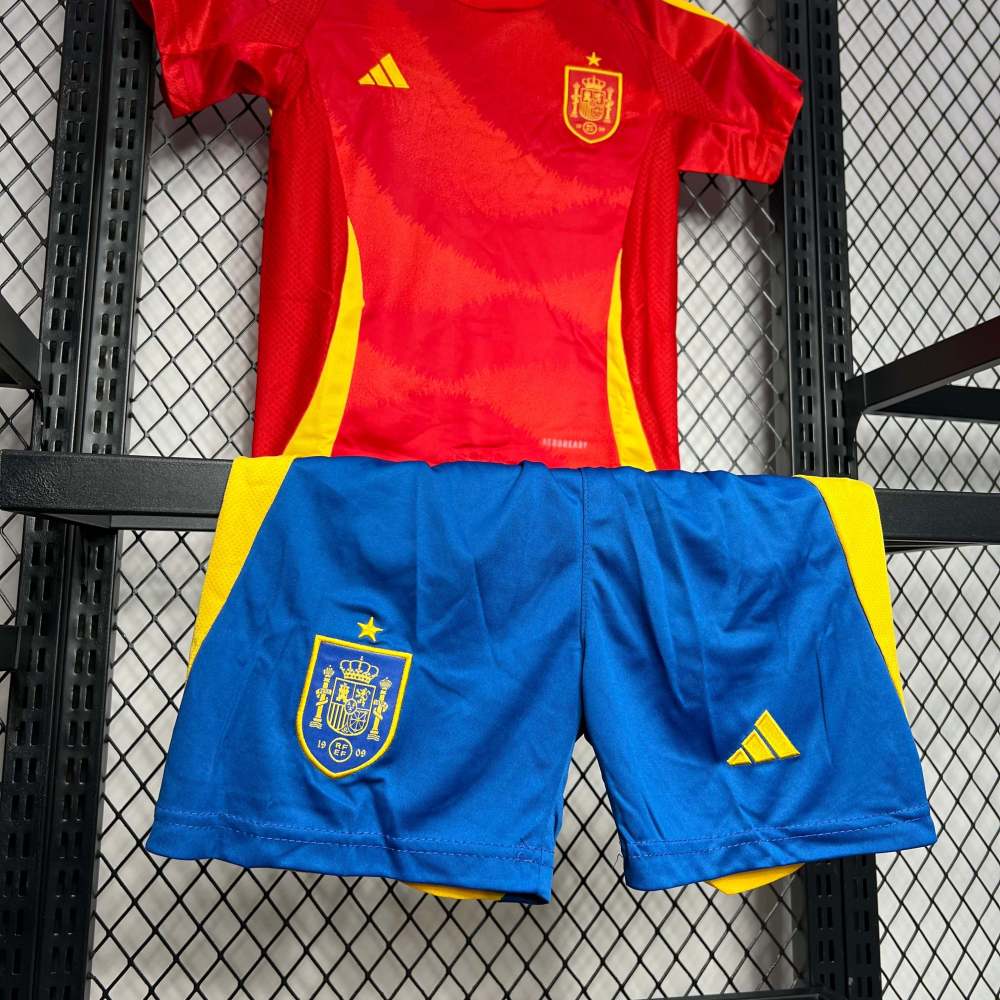 2024/2025 Spain European Cup Home Football Shirt (Kids Kit)