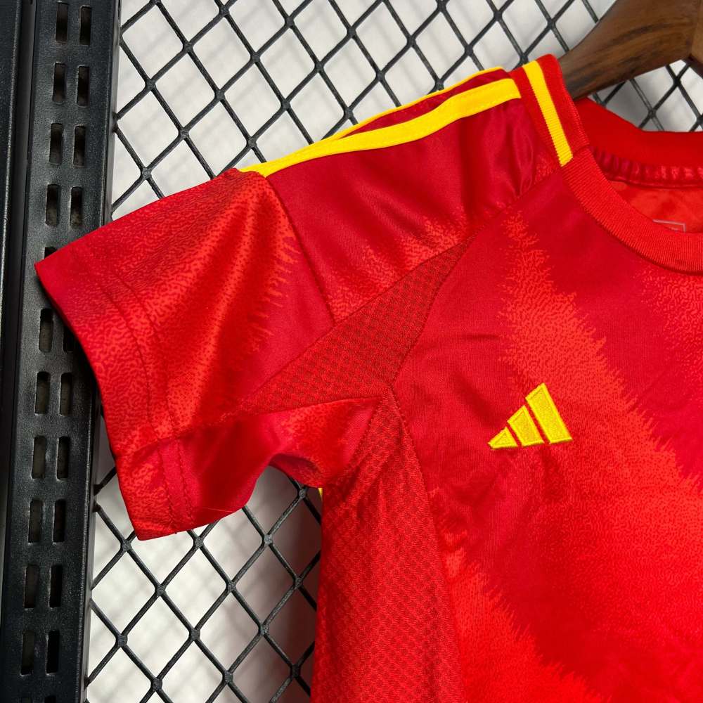 2024/2025 Spain European Cup Home Football Shirt (Kids Kit)