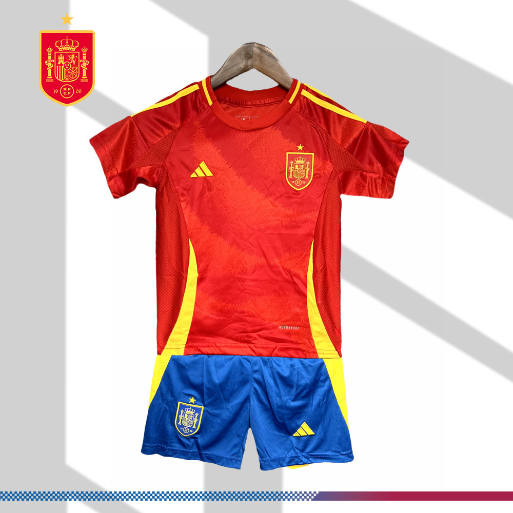 2024/2025 Spain European Cup Home Football Shirt (Kids Kit)