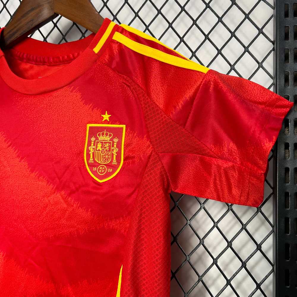 2024/2025 Spain European Cup Home Football Shirt (Kids Kit)