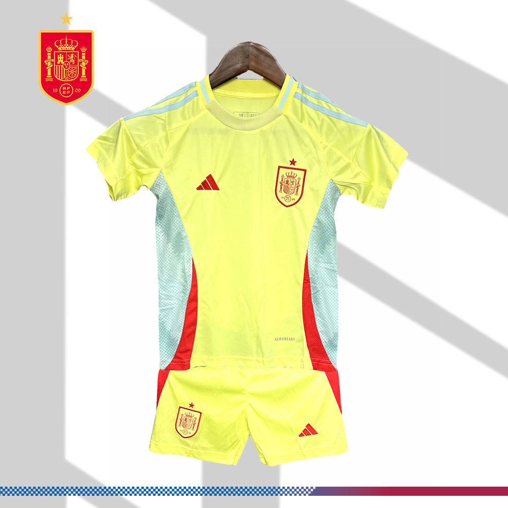 2024/2025 Spain European Cup Away Football Shirt (Kids Kit)