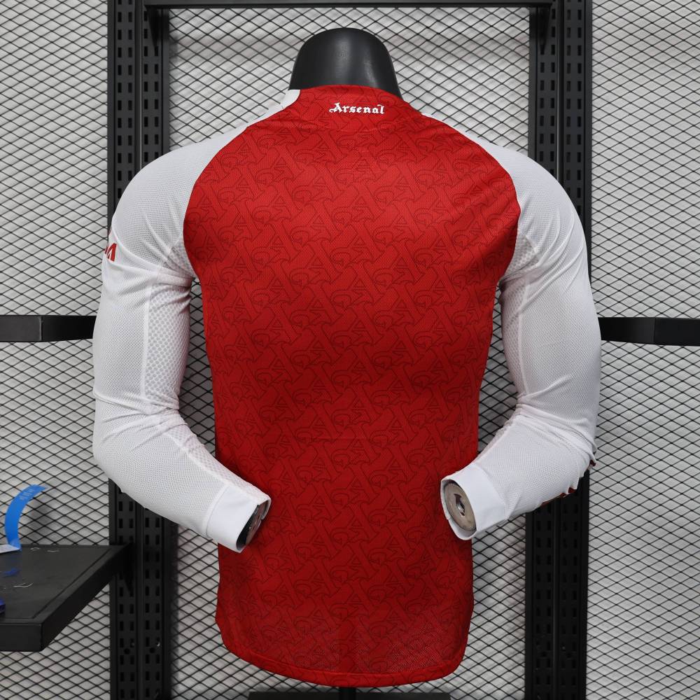 2025/2026 Arsenal Home Long Sleeve Football Jersey (Player)