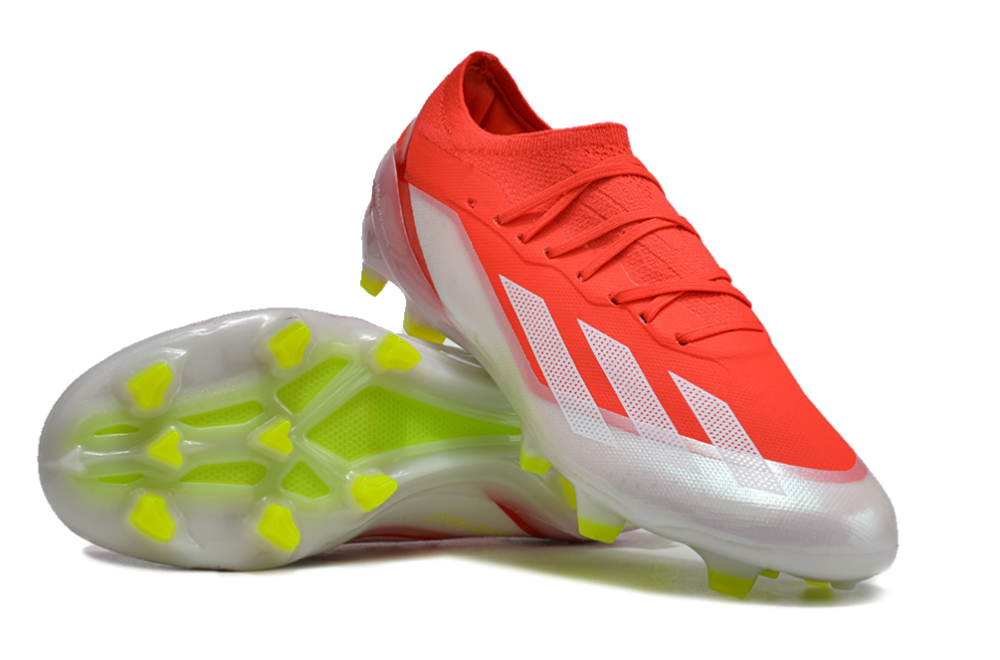 X Crazyfast Elite Laceless FG Energy Citrus - Solar RedFootwear WhiteSolar Yellow
