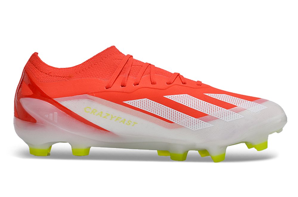 X Crazyfast Elite Laceless FG Energy Citrus - Solar RedFootwear WhiteSolar Yellow