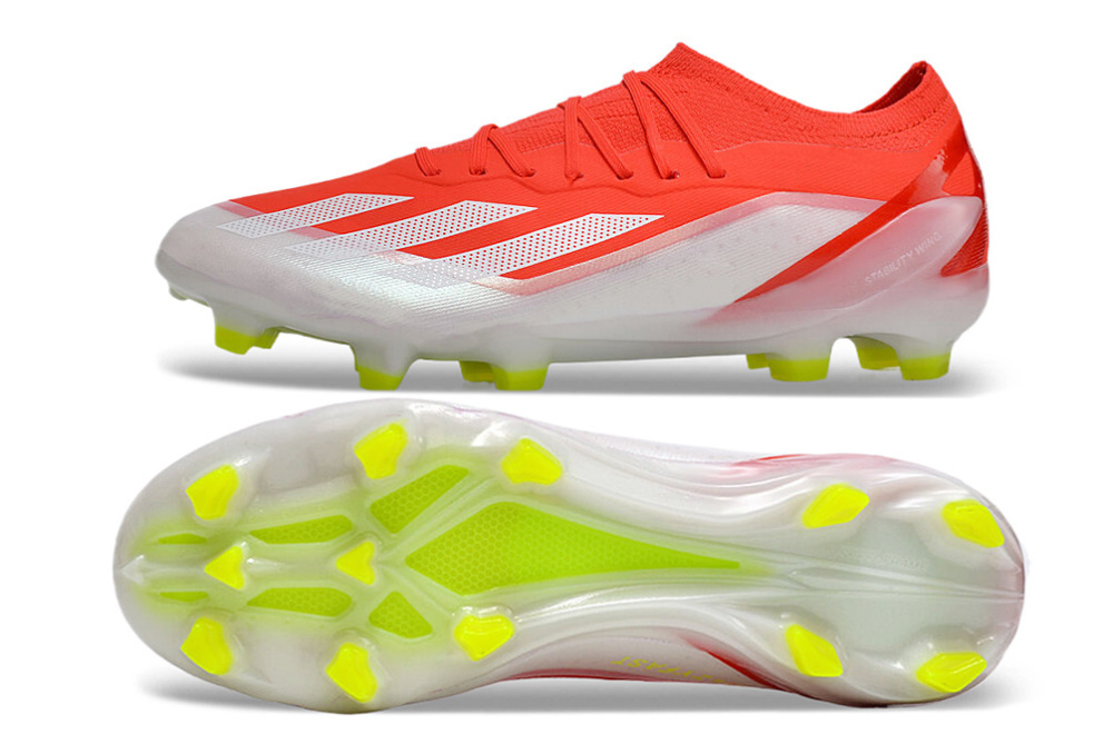 X Crazyfast Elite Laceless FG Energy Citrus - Solar RedFootwear WhiteSolar Yellow