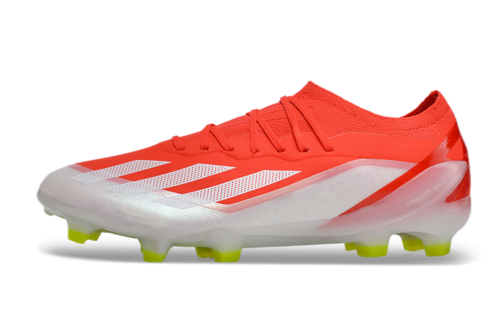 X Crazyfast Elite Laceless FG Energy Citrus - Solar RedFootwear WhiteSolar Yellow