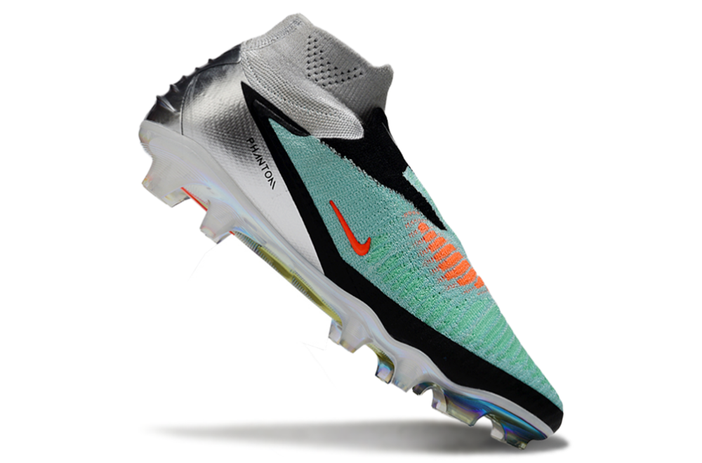 N Phantom 6 Elite High Cut FG - Turquoise/Chrome/Black LIMITED EDITION