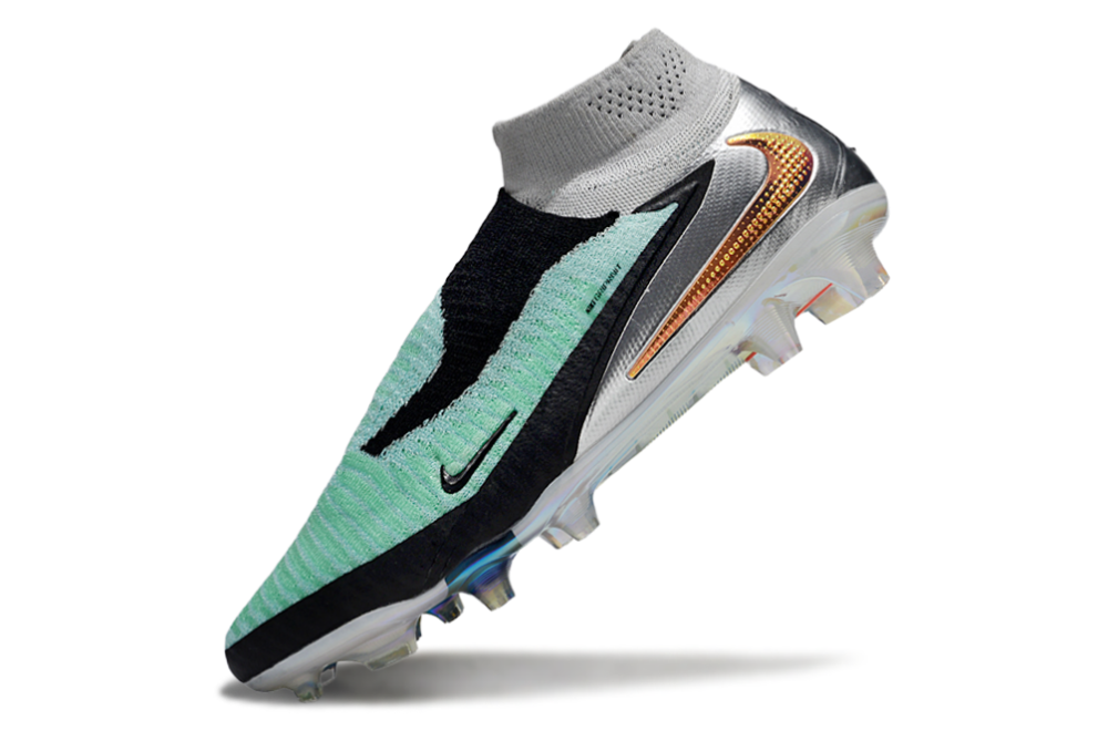 N Phantom 6 Elite High Cut FG - Turquoise/Chrome/Black LIMITED EDITION