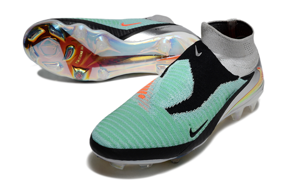 N Phantom 6 Elite High Cut FG - Turquoise/Chrome/Black LIMITED EDITION