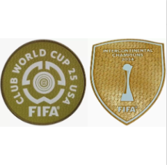club world cup 25 usa badge & 2024 intercontinental champions badge