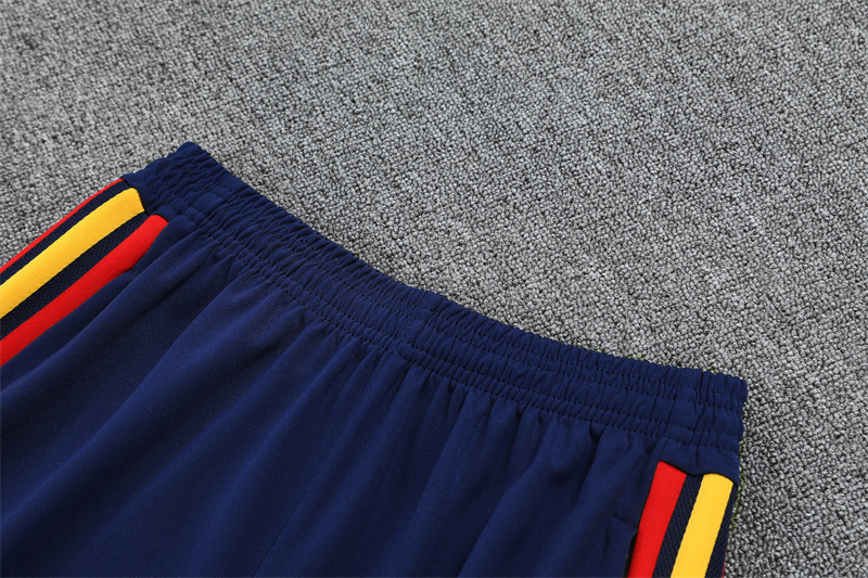 2026 Spain Dark Blue Half-Zip Training Kit