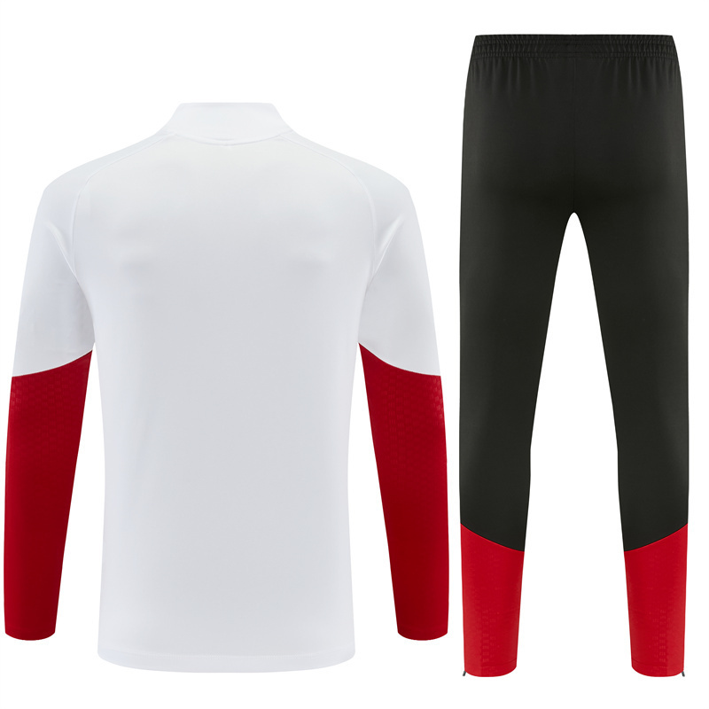 2026 Germany White Half-Zip Training Suit Kit