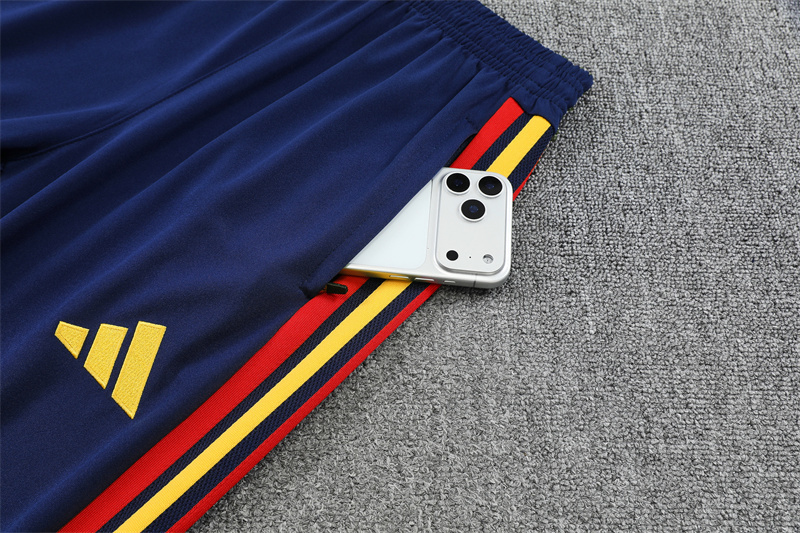 2026 Spain Dark Blue Half-Zip Training Kit