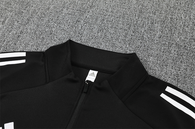 2025 Germany Black Half-Zip Training Suit Set