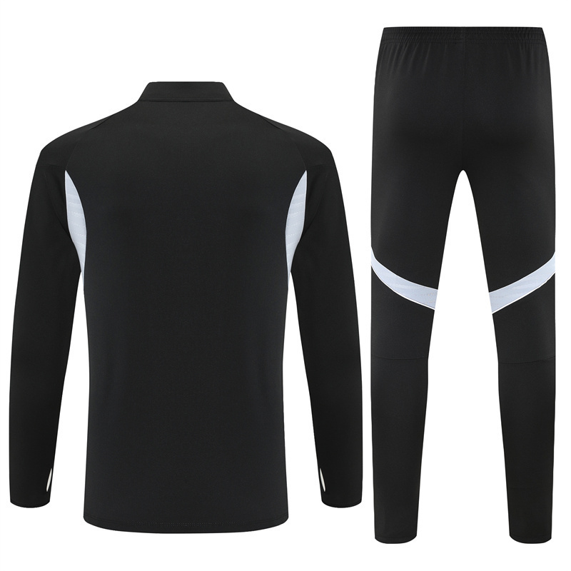 2025 Germany Black Half-Zip Training Suit Set